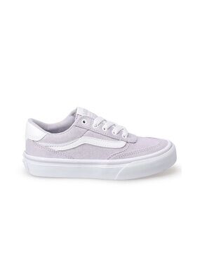 Vans Brooklyn Lifestyle Shoes Canvas NEW Kids Size 8 Purple Shimmer Velcro